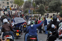 استقبال الأبطال - مدينة القدس تستقبل مسيرة الدراجات النارية بالزغاريد والتهليل